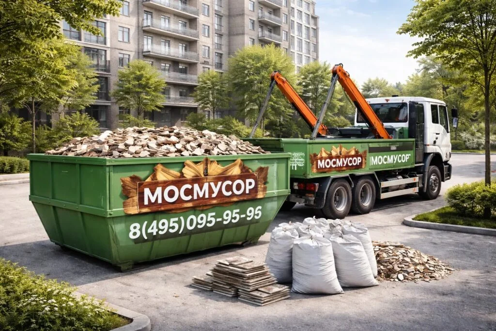 Заказать контейнер для строительного мусора в Москве